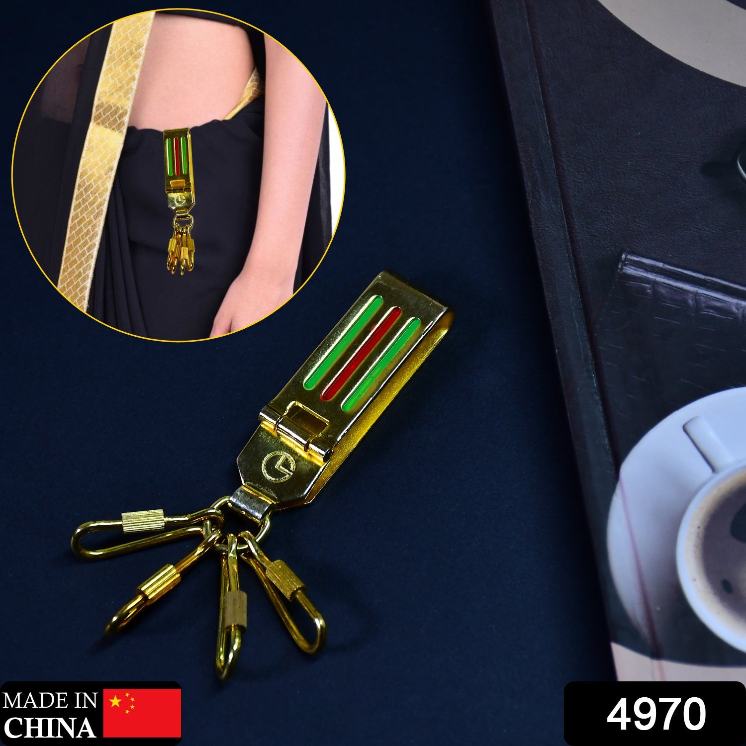 4970 Antique Gold Color Designer Saree /Junk Waistband Keychain Ethnic & Traditional Jewelery For Women DeoDap 4970 Antique Gold Color Designer Saree /Junk Waistband Keychain Ethnic & Traditional Jewelery For Women DeoDap